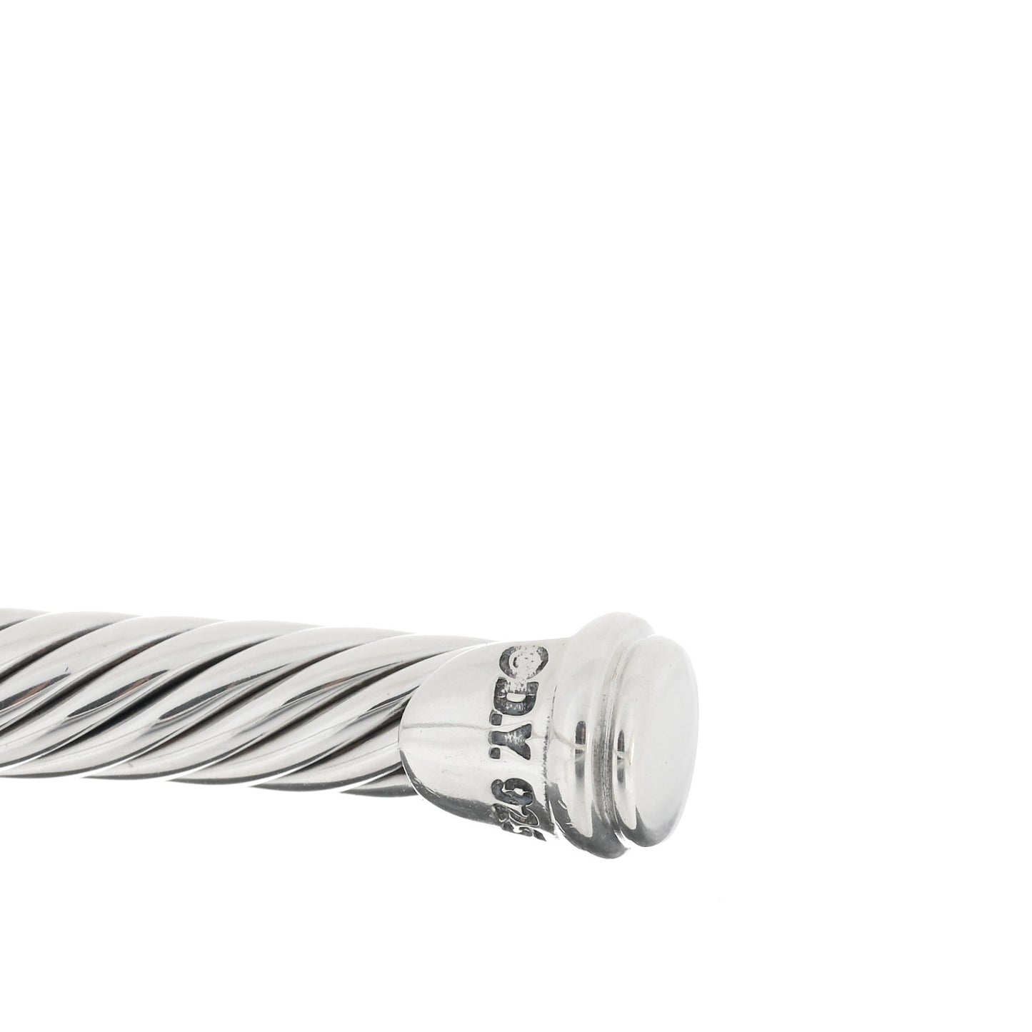 Sterling Silver Diamond Amethyst 4mm Noblesse Cable Bracelet