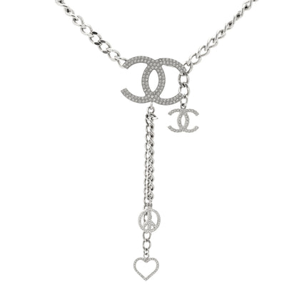 Chanel Crystal CC Chain Belt 90 Silver 3 of 5