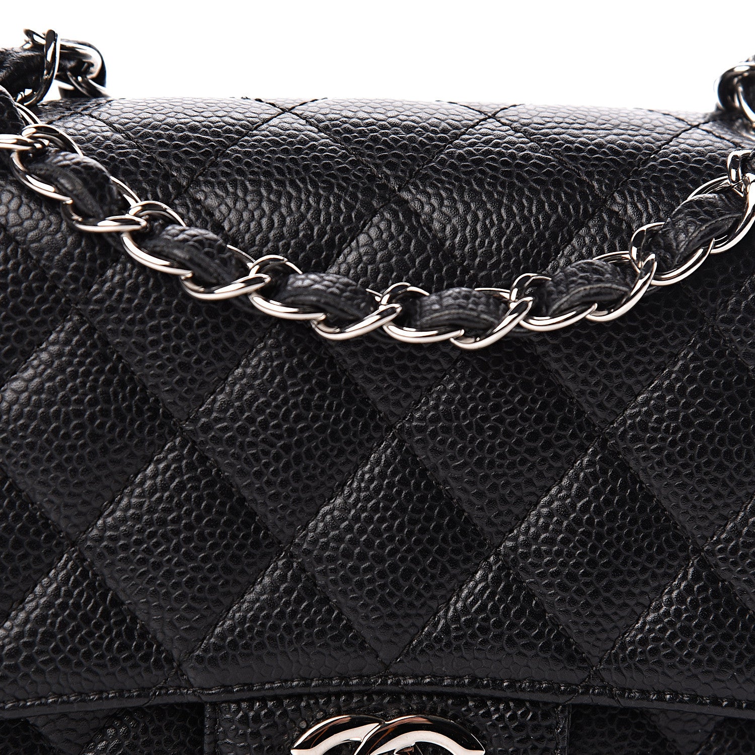 Chanel Caviar Quilted Mini Square Flap Black 8 of 10