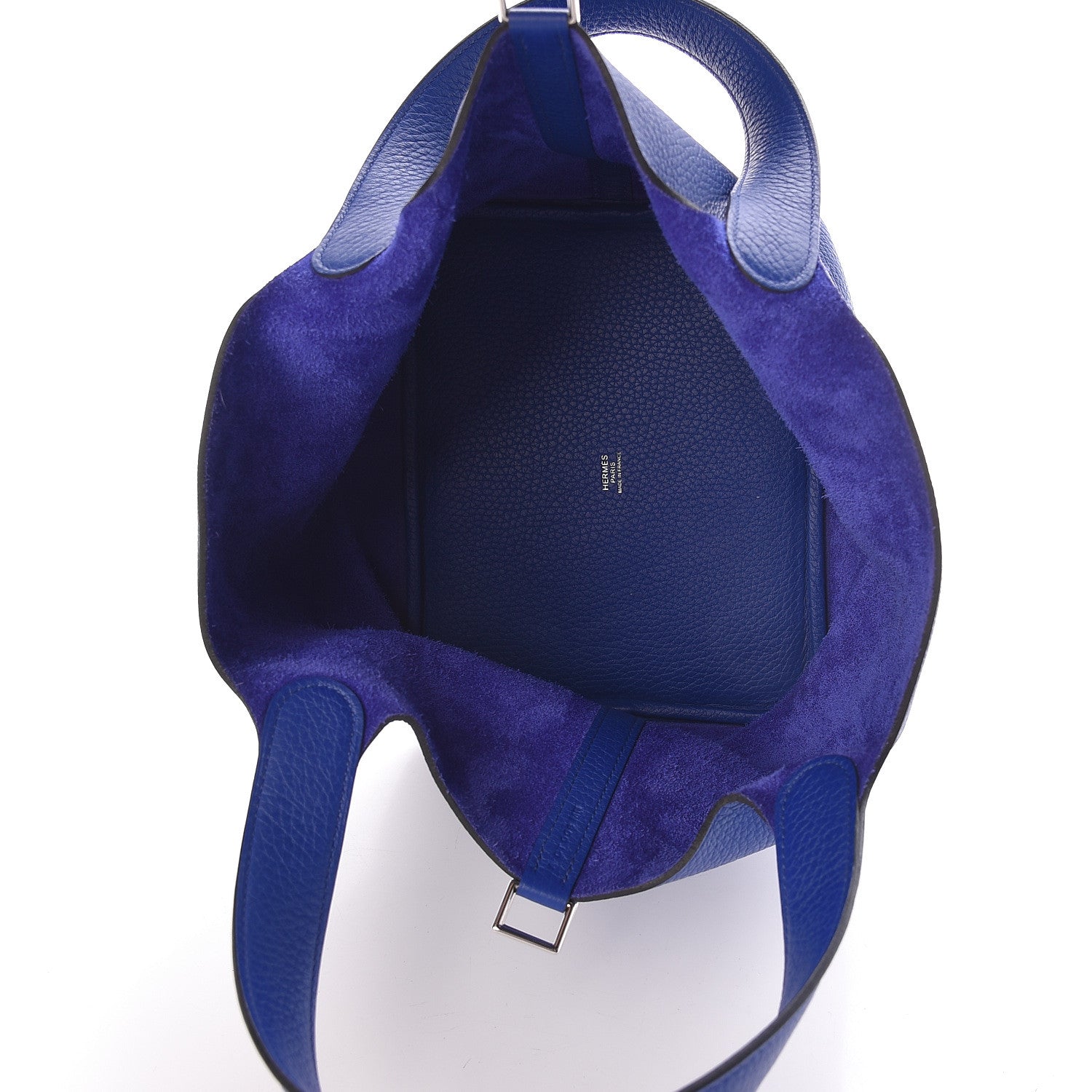 Hermes Taurillon Clemence Picotin Lock 22 MM Bleu Electrique 5 of 9