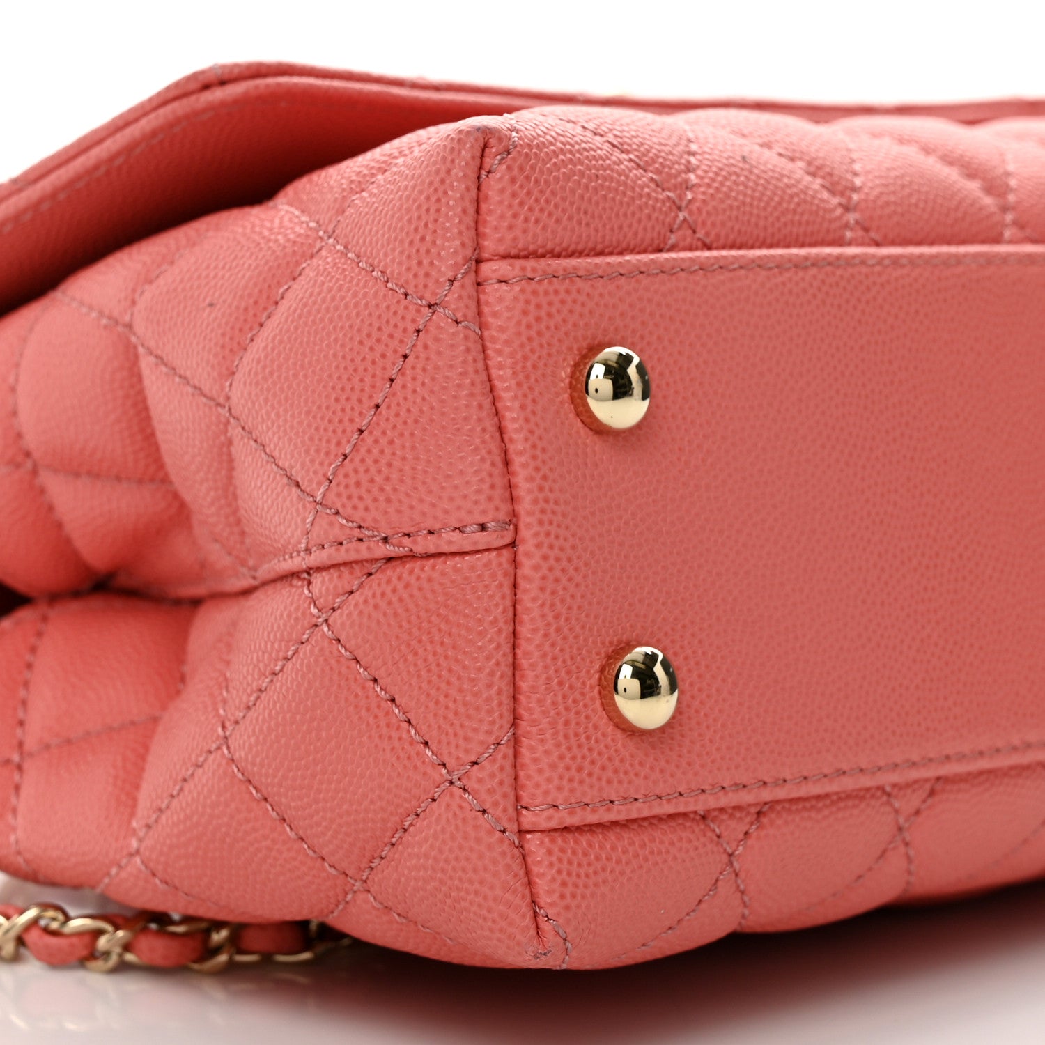 Chanel Caviar Quilted Mini Coco Handle Flap Pink 9 of 11