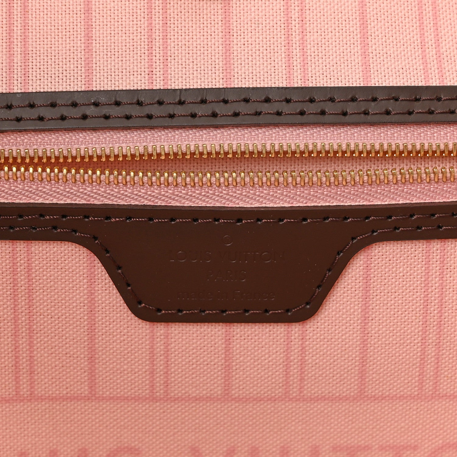 Louis Vuitton Damier Ebene Neo Neverfull MM Rose Ballerine 6 of 11
