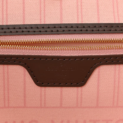 Louis Vuitton Damier Ebene Neo Neverfull MM Rose Ballerine 6 of 11