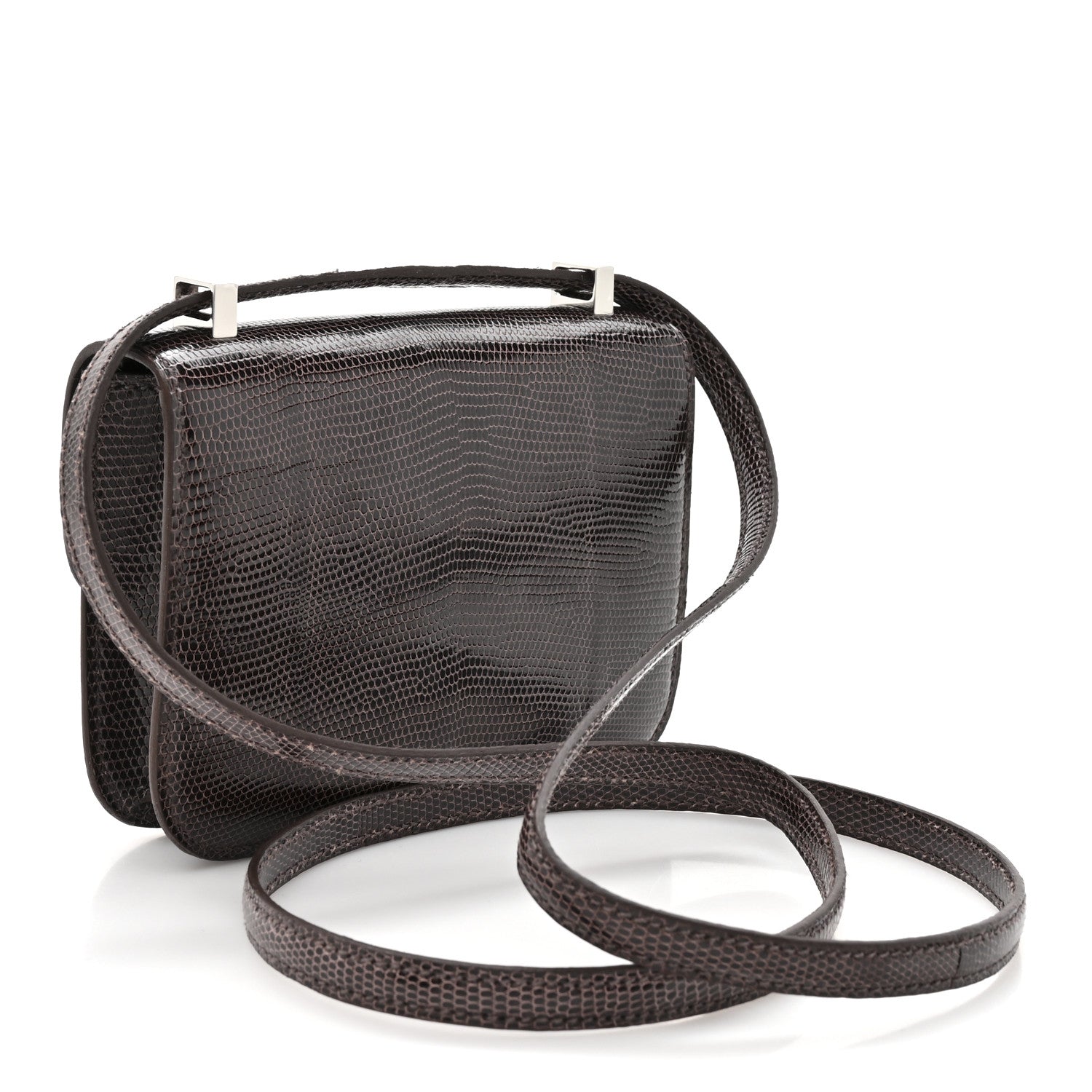 Hermes Lizard Niloticus Micro Constance 14 Nicotine 2 of 10