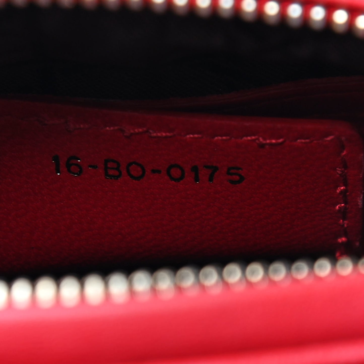 Lambskin Cannage Medium Lady Dior Red