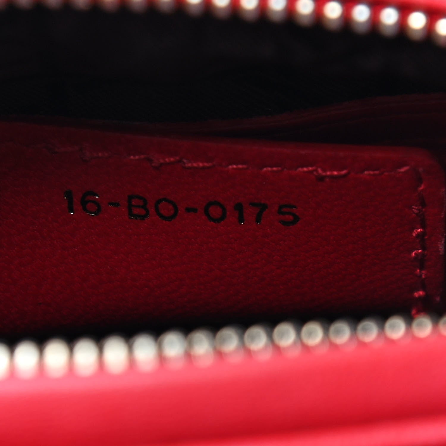 Christian Dior Lambskin Cannage Medium Lady Dior Red 7 of 10