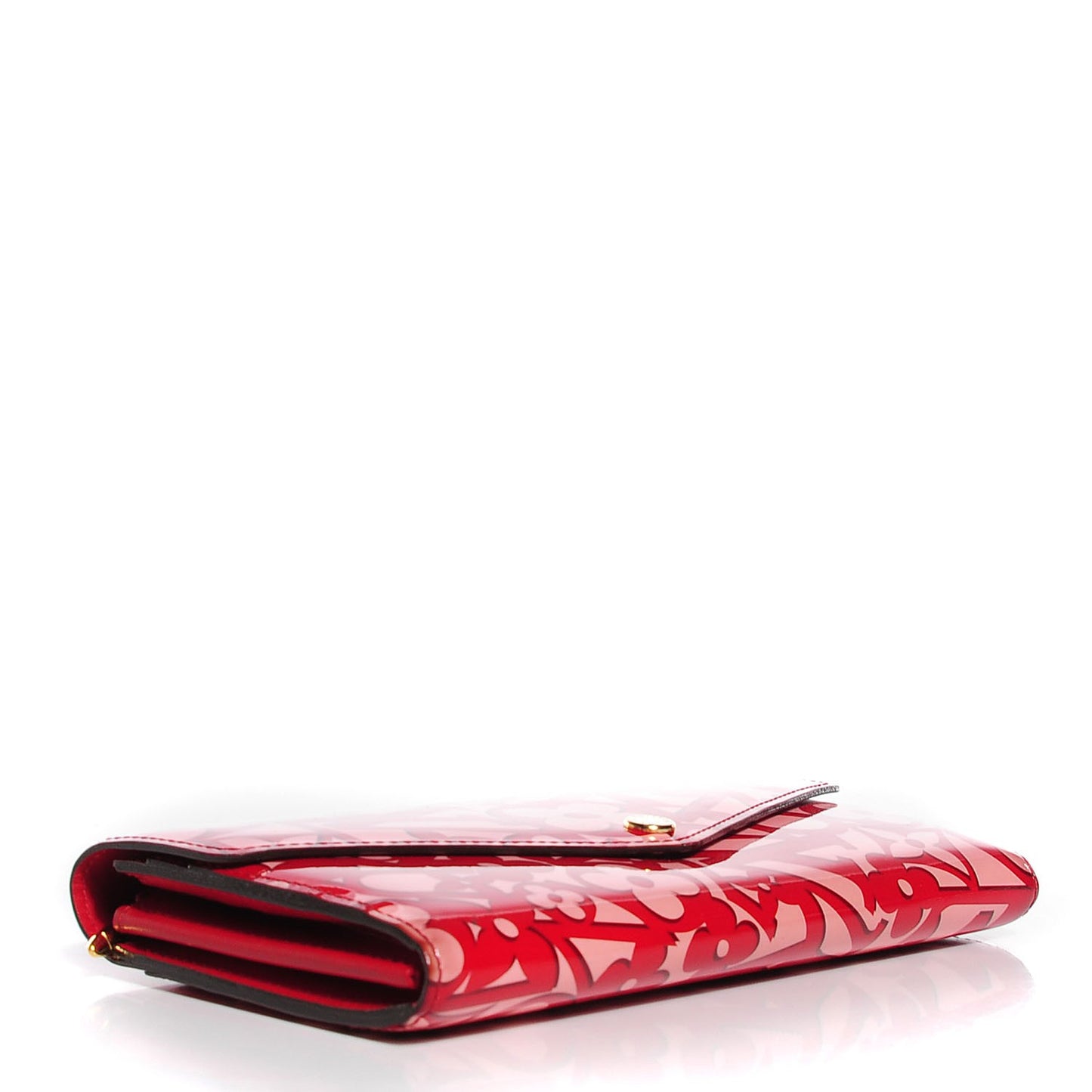 Patent Sweet Monogram Sarah Wallet Pomme D'Amour