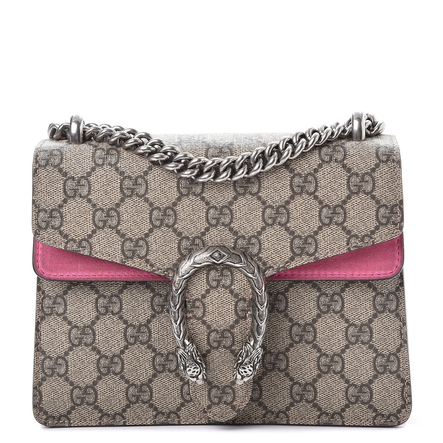 GG Supreme Monogram Mini Dionysus Shoulder Bag Pink