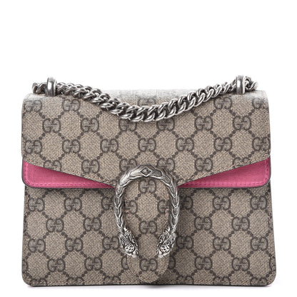 Gucci GG Supreme Monogram Mini Dionysus Shoulder Bag Pink 1 of 10