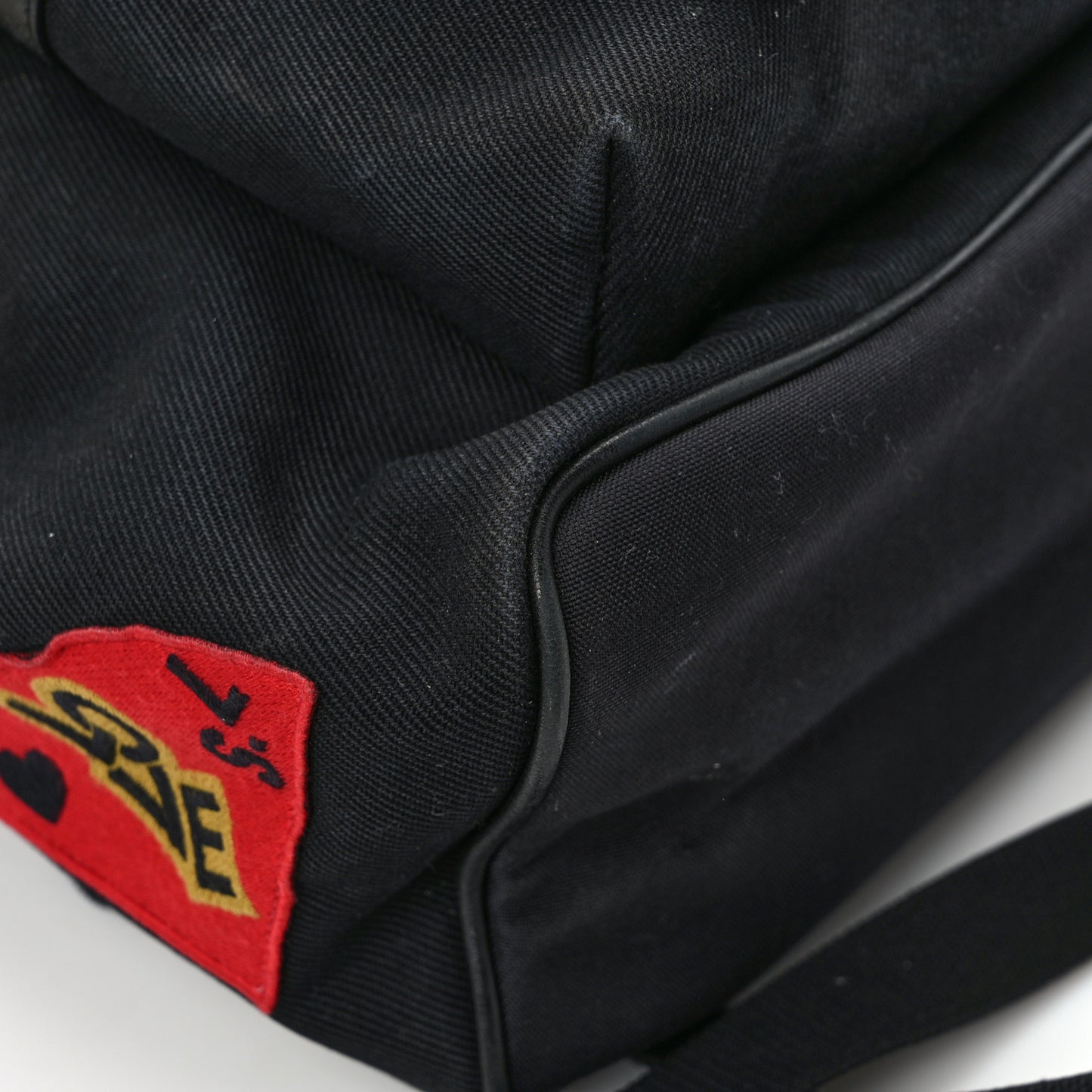 Twill Patches City Backpack Black