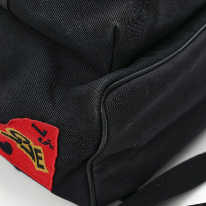 Saint Laurent Twill Patches City Backpack Black 8 of 11