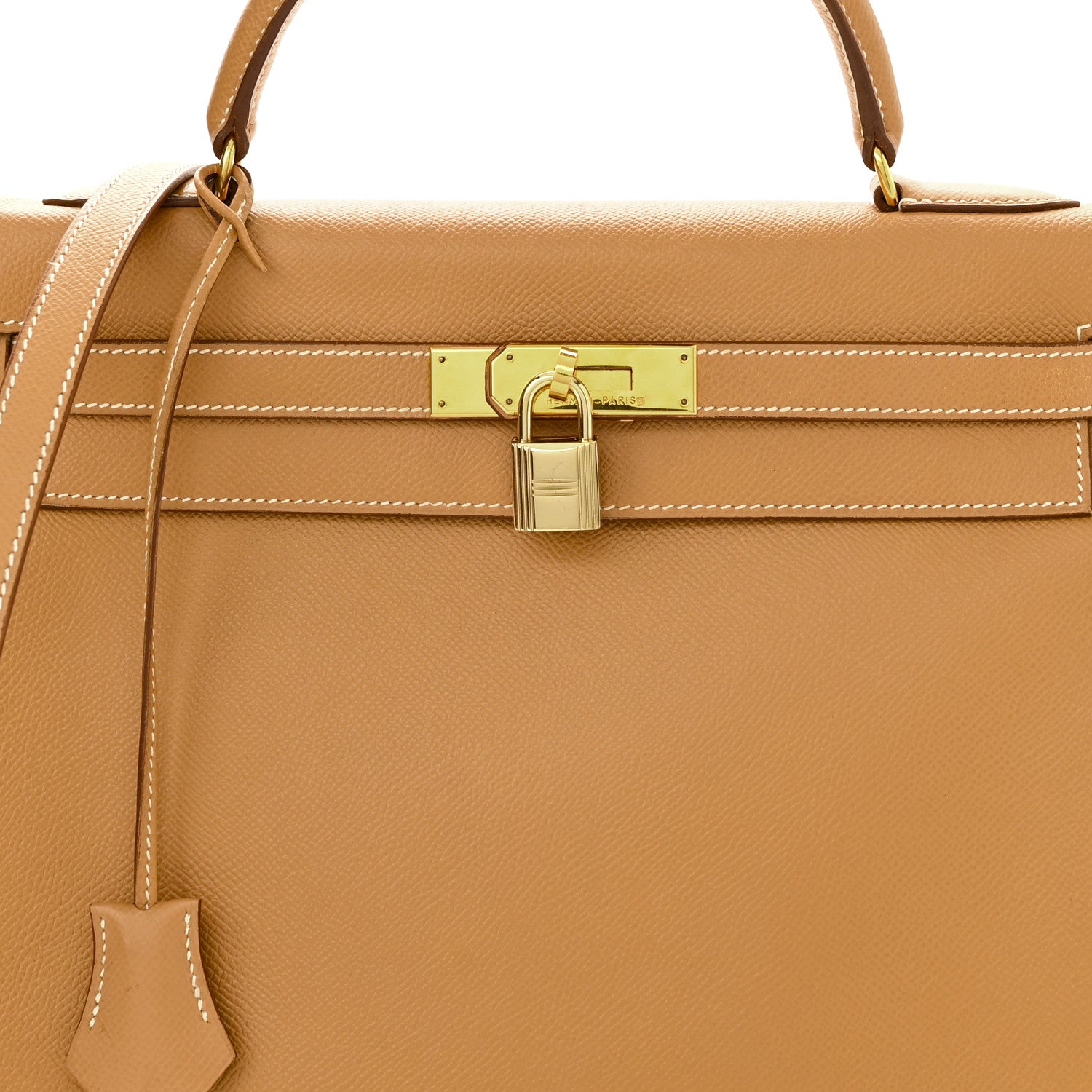 Hermes Courchevel Kelly Retourne 32 Naturelle 8 of 12