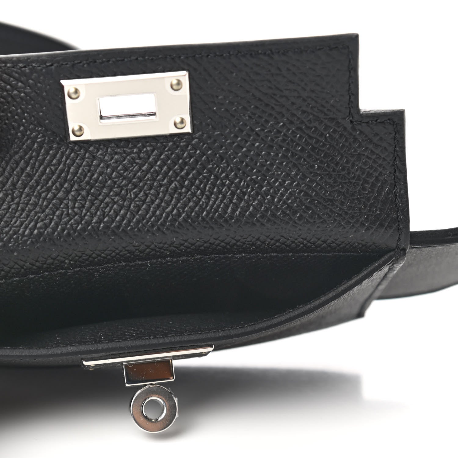 Hermes Swift Epsom Pocket Kelly Shoulder Strap Black 3 of 5
