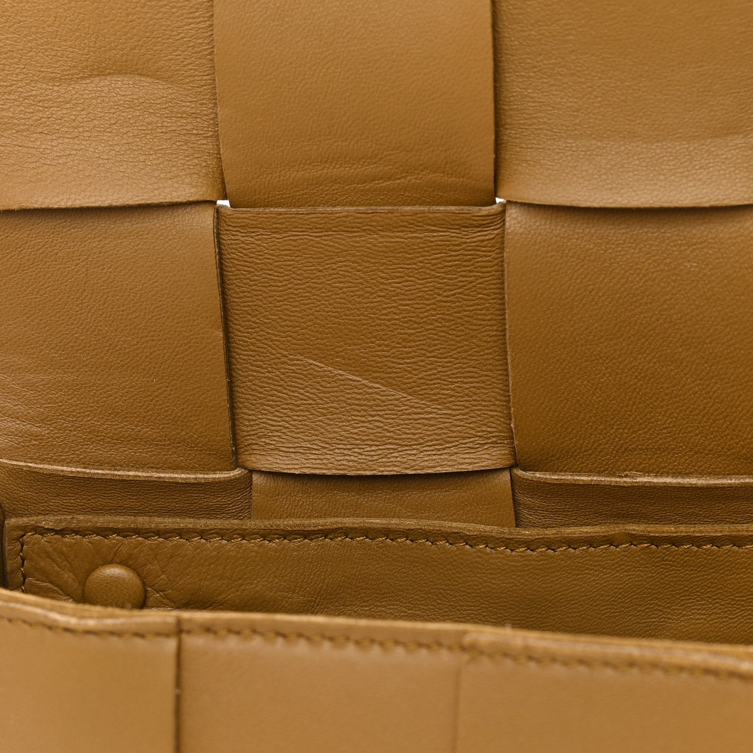 Bottega Veneta Lambskin Maxi Intrecciato Cassette Crossbody Bag Acorn 5 of 13
