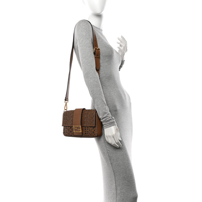 Fendi Regular Vacchetta Laserata Belt Baguette Bag Sand 2 of 14