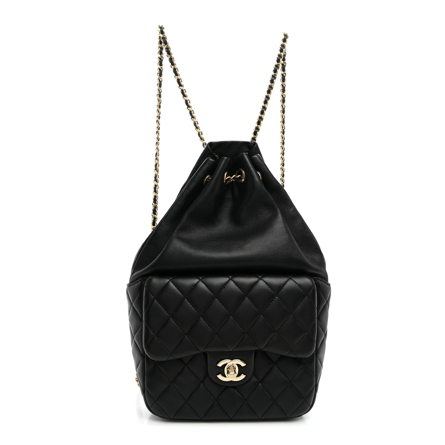 Lambskin Quilted Small In Seoul Backpack Black
