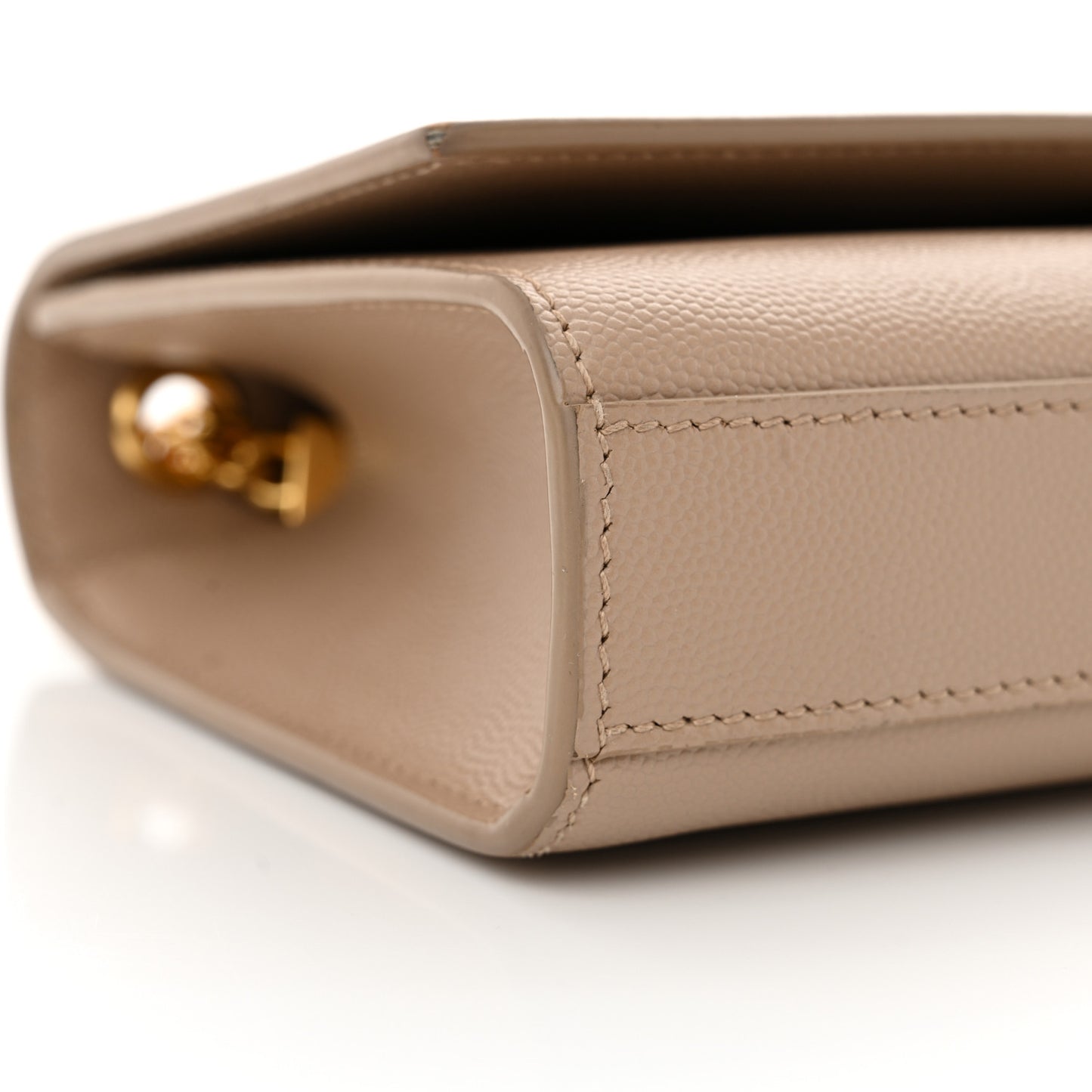 Grain De Poudre Small Monogram Kate Satchel Dark Beige