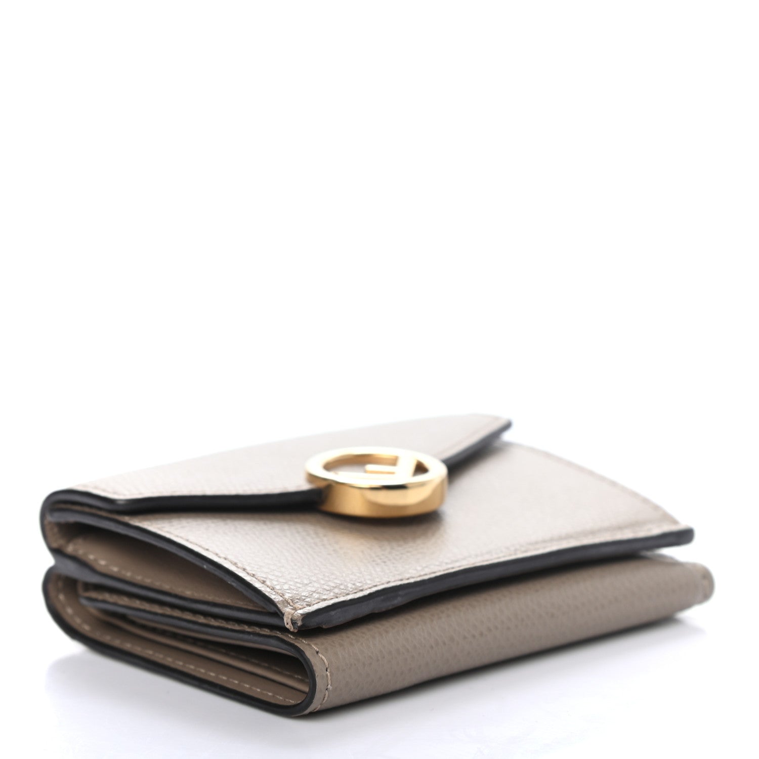 Fendi Vitello Cruise F is Fendi Micro Tri-Fold Envelope Wallet Tortora 4 of 8