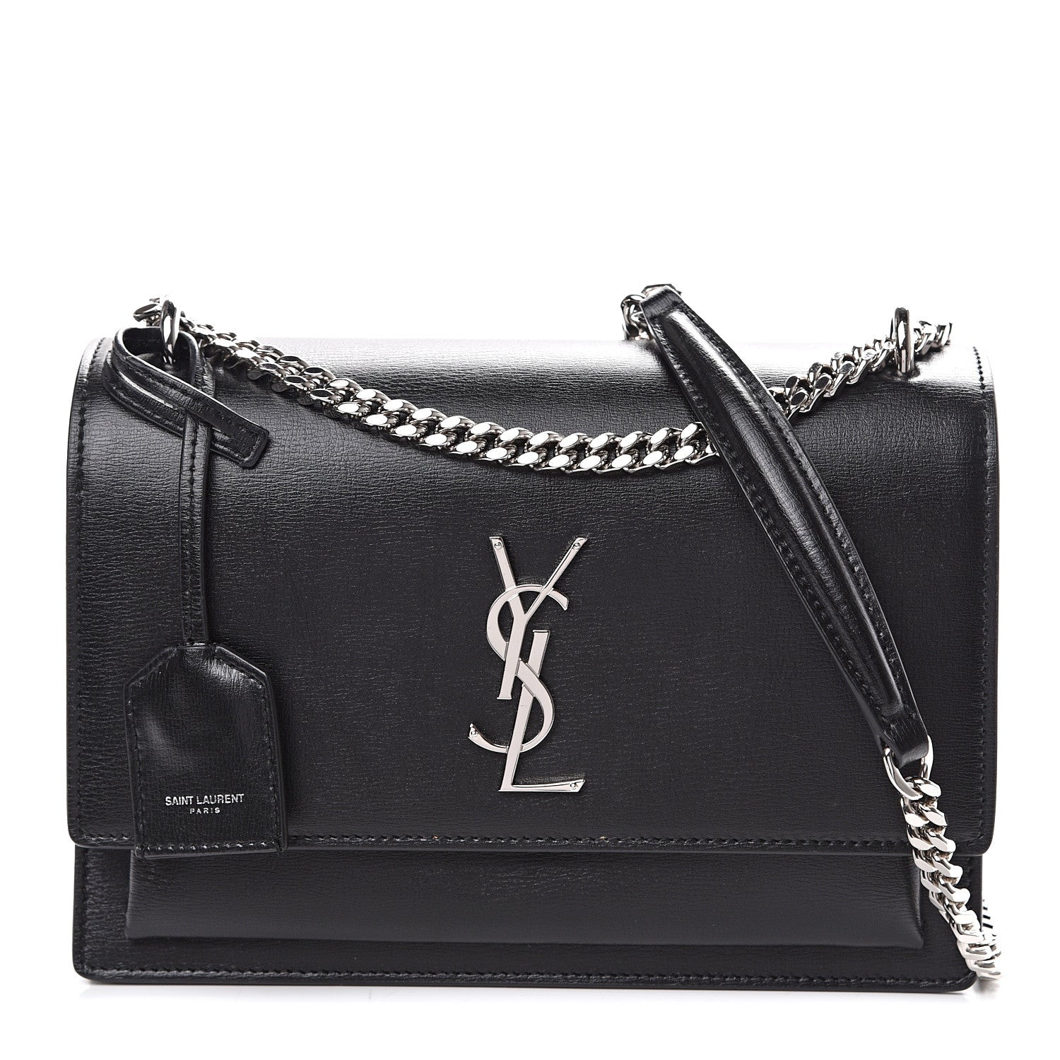Saint Laurent Calfskin Medium Monogram Sunset Black 1 of 10