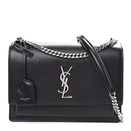 Saint Laurent Calfskin Medium Monogram Sunset Black 1 of 10