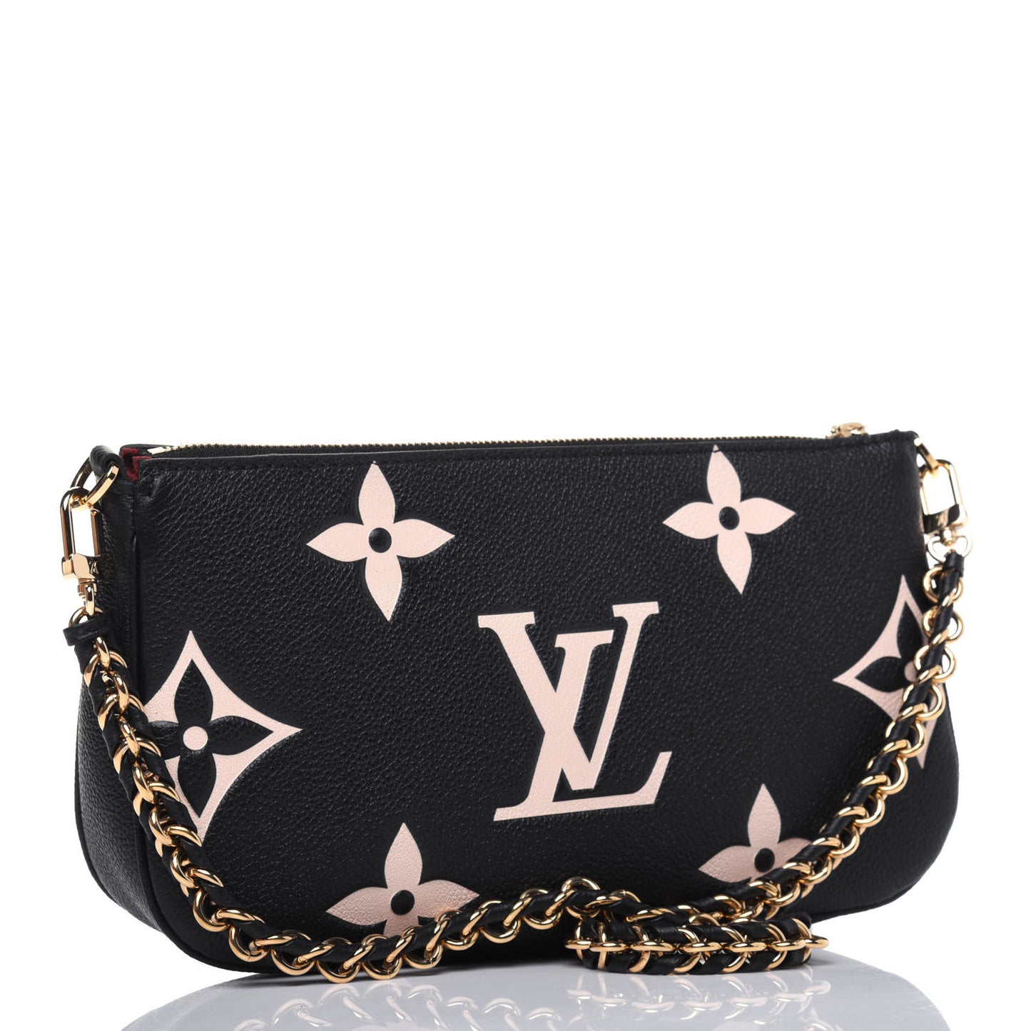 Empreinte Monogram Giant Multi Pochette Accessories Large Pochette Black Beige