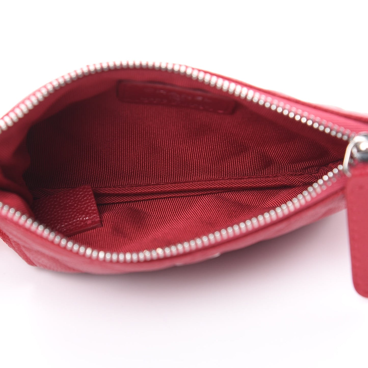 Caviar Quilted Small Cosmetic Case Pink