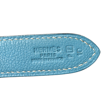 Hermes Togo Trim II 31 Shoulder Bag Blue Jean 6 of 9