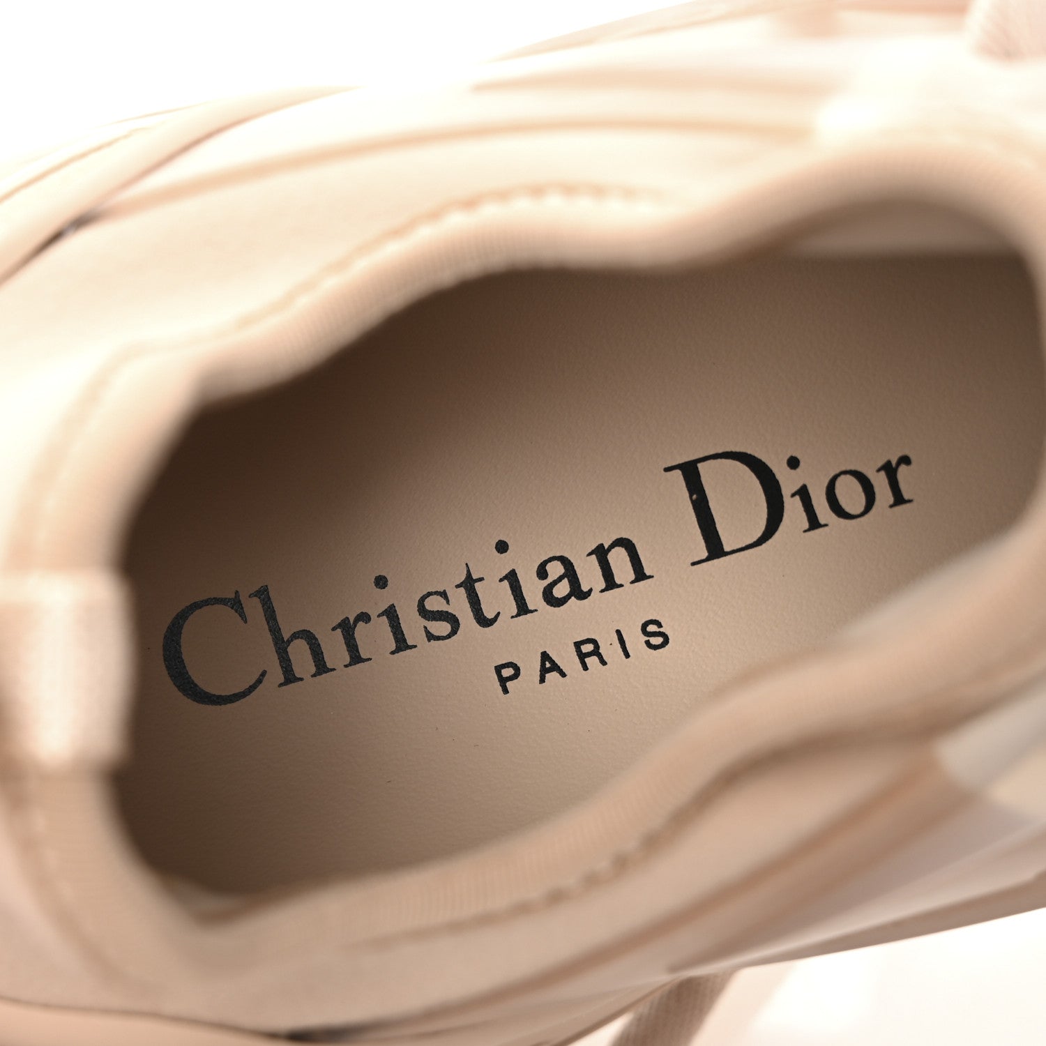 Christian Dior Neoprene Rubber Womens D-Connect Sneakers 36.5 Nude 8 of 9