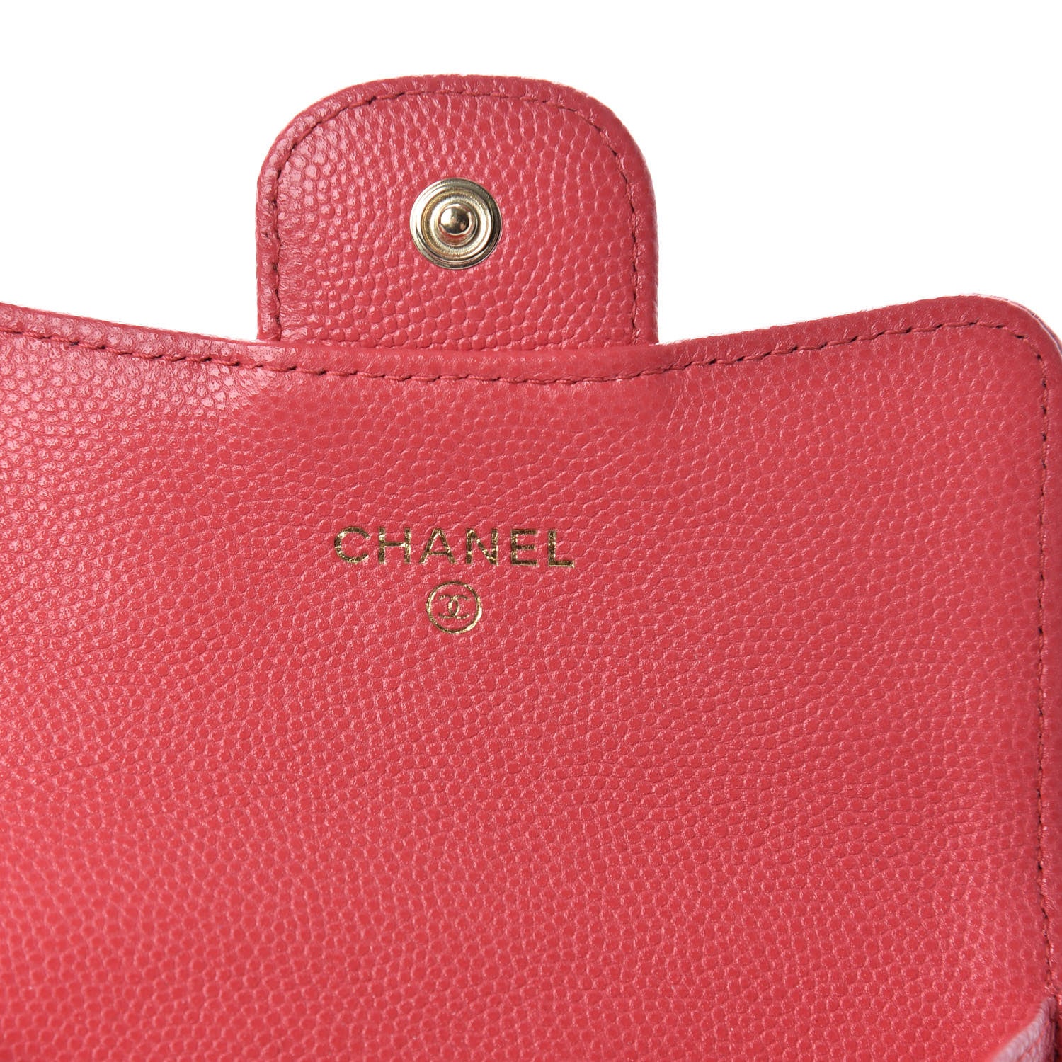 Chanel Caviar Quilted Flap Card Holder Dark Pink 5 of 8