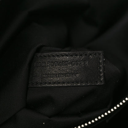 Saint Laurent Raffia Linen Calfskin Rive Gauche Tote Black 7 of 9
