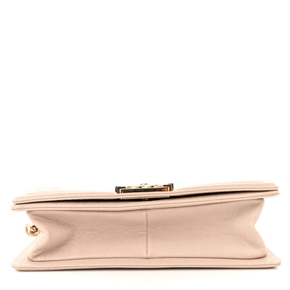 Chanel Caviar Quilted Medium Boy Flap Nude 11 of 11