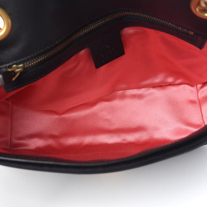 Gucci Velvet Matelasse Small GG Marmont Shoulder Bag Black 7 of 10