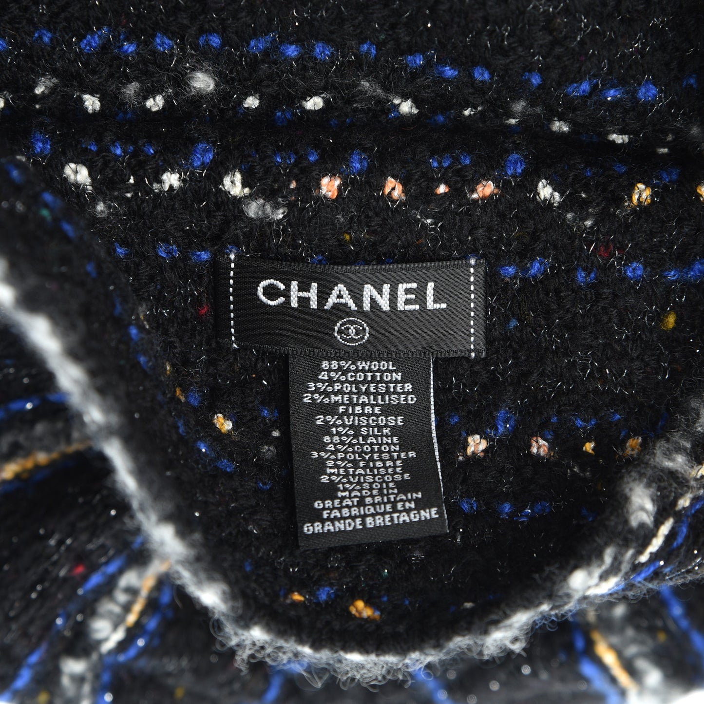 Wool Beanie Hat Black