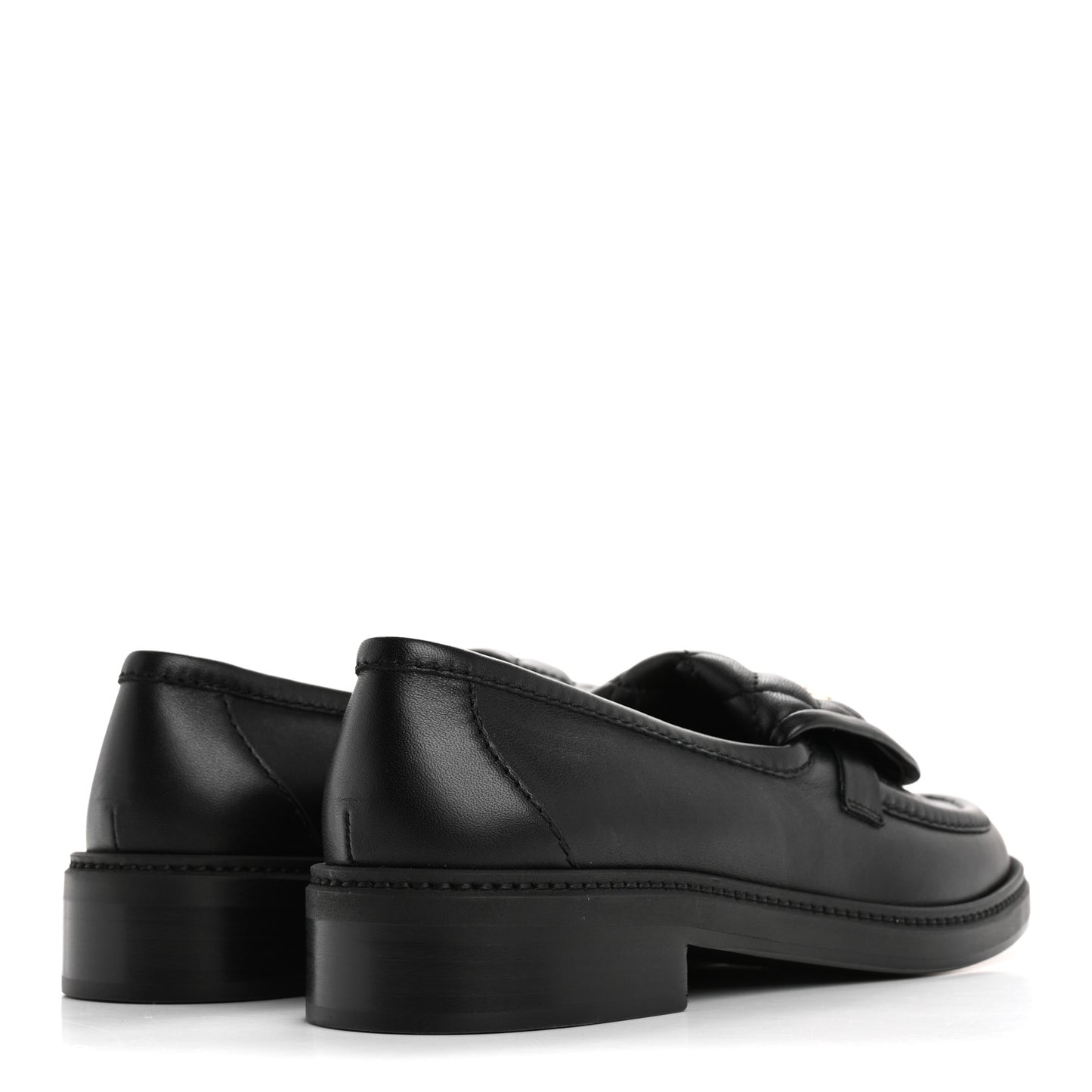 Lambskin Quilted CC Turnlock Loafers 39 Black