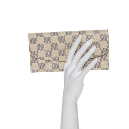 Louis Vuitton Damier Azur Emilie Wallet 2 of 7