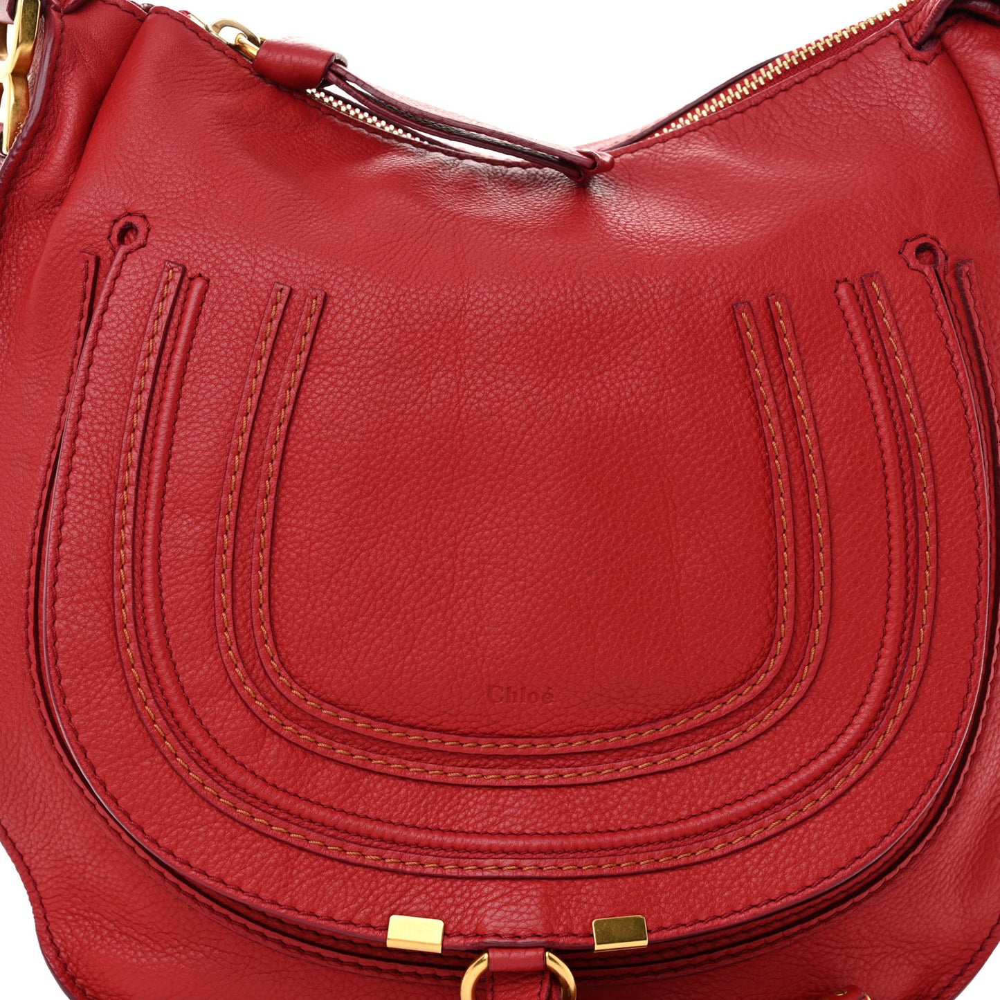 Calfskin Medium Marcie Hobo Garnet