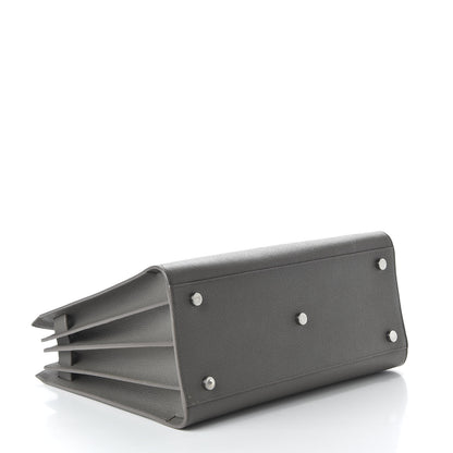 Saint Laurent Grained Calfskin Small Sac De Jour Fog 4 of 13