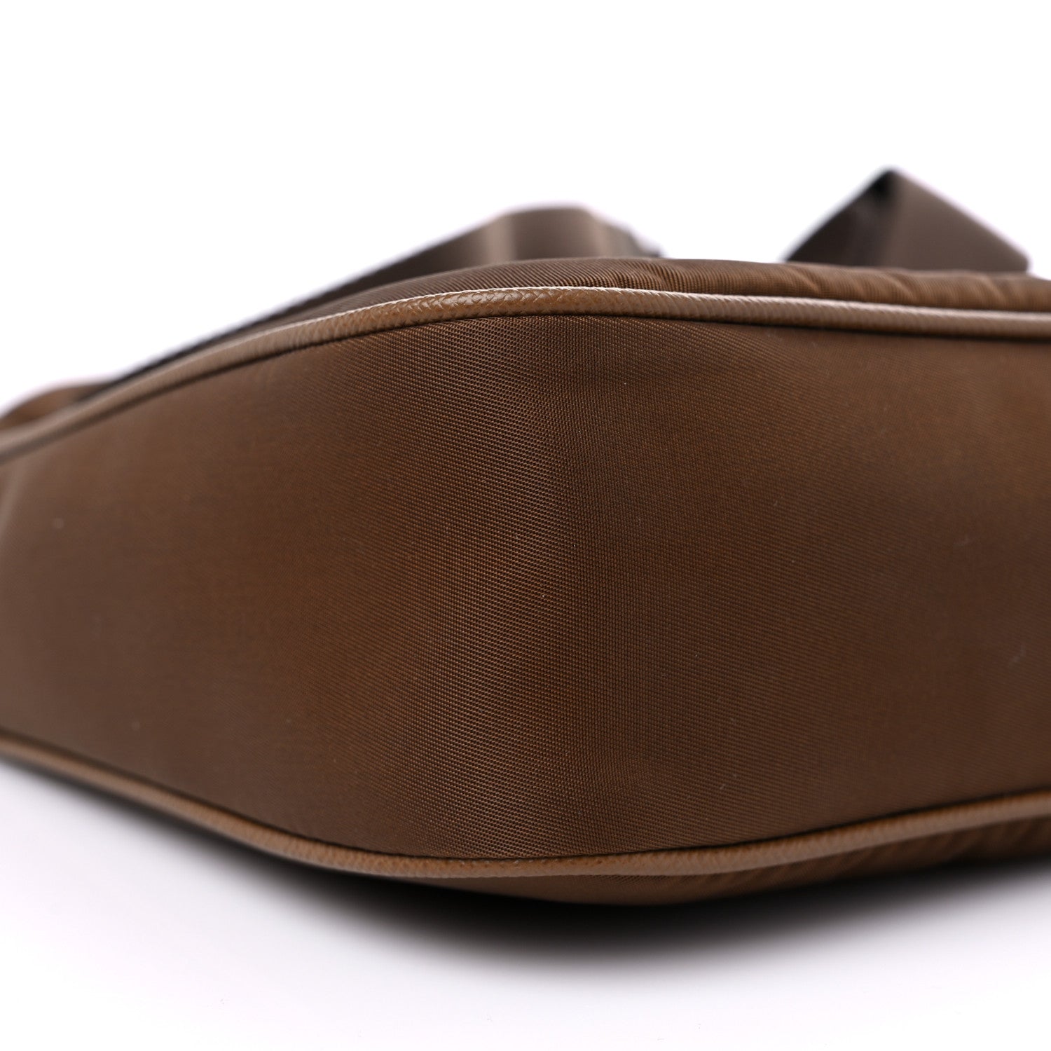 Prada Tessuto Nylon Saffiano Re-Edition 2005 Shoulder Bag Cacao 7 of 10