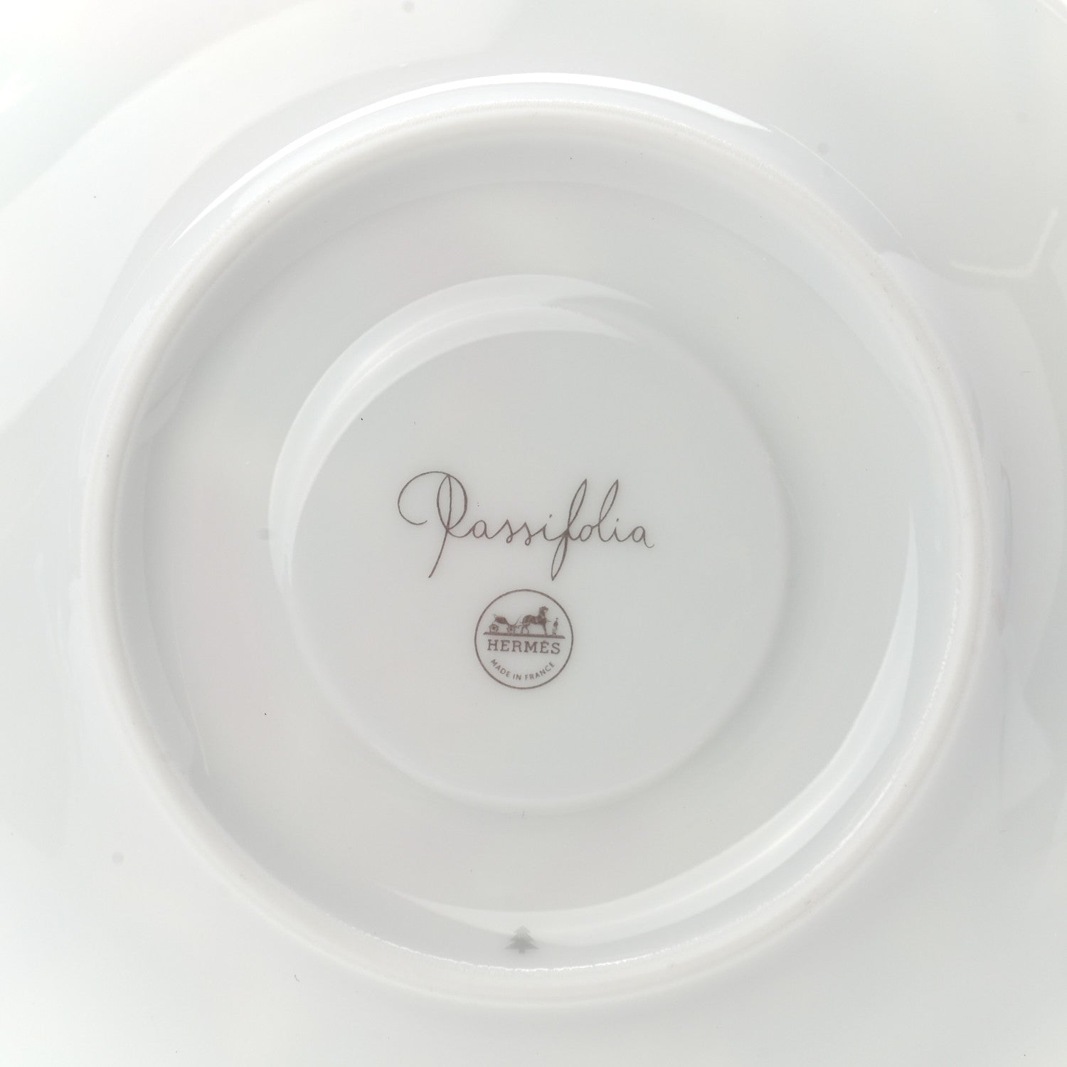 Hermes Porcelain Passifolia Coffee Cup And Saucer Set Of 2 8 of 9