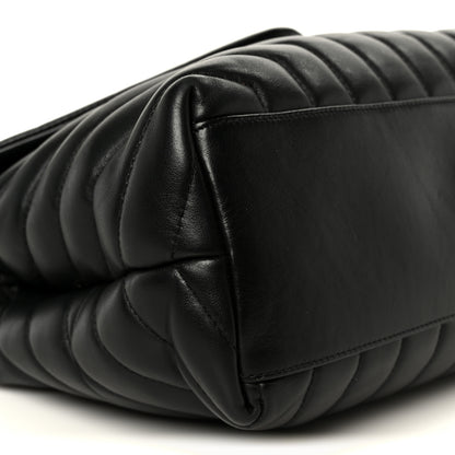 Saint Laurent Calfskin Y Quilted Monogram Medium Loulou Chain Satchel Black 10 of 11