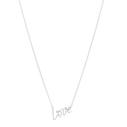 Tiffany Sterling Silver Paloma Picasso Graffiti Love Pendant Necklace 1 of 5