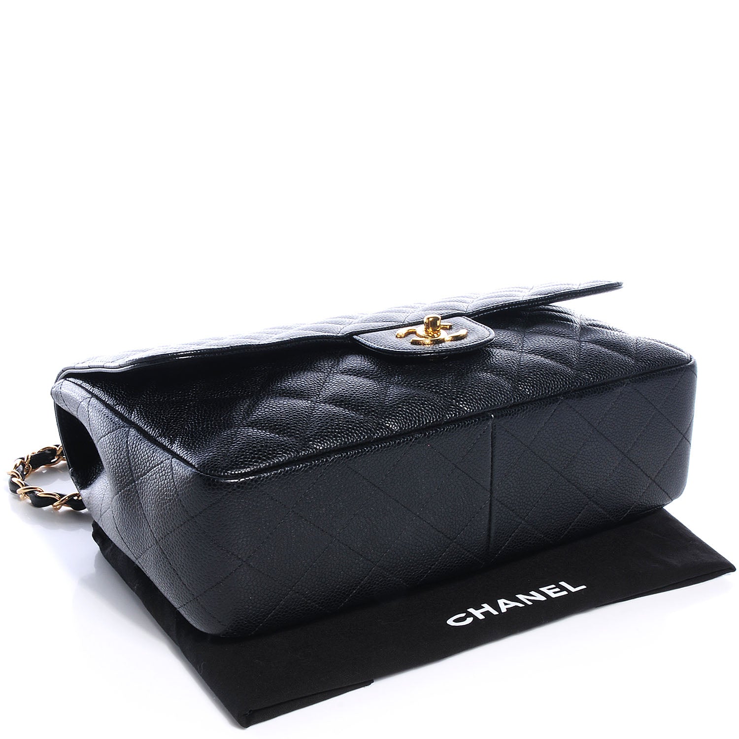 Chanel Caviar Jumbo Single Flap Black 4 of 8