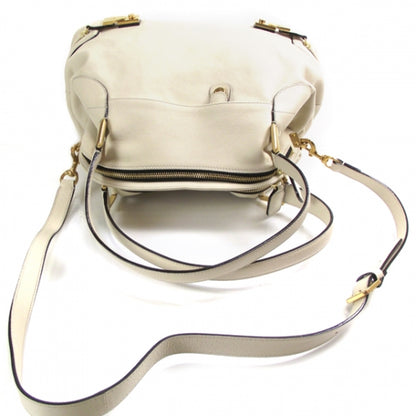 Chloe Leather Cary Medium Satchel Milk 5 of 13