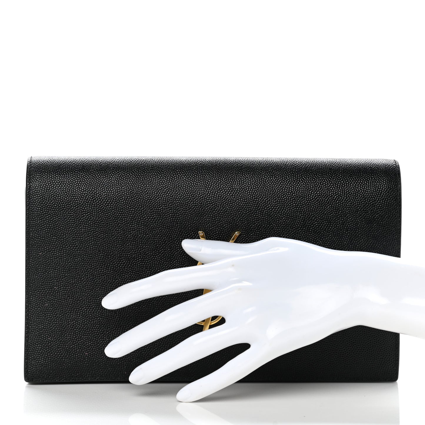 Grain De Poudre Classic Monogram Kate Clutch Black