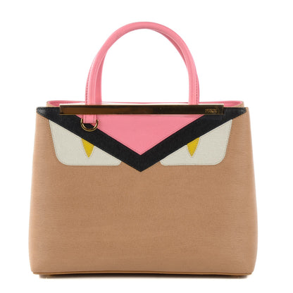 Fendi Vitello Elite Monster Petite 2Jours Tote Cuoio Lollypop Multicolor 1 of 8