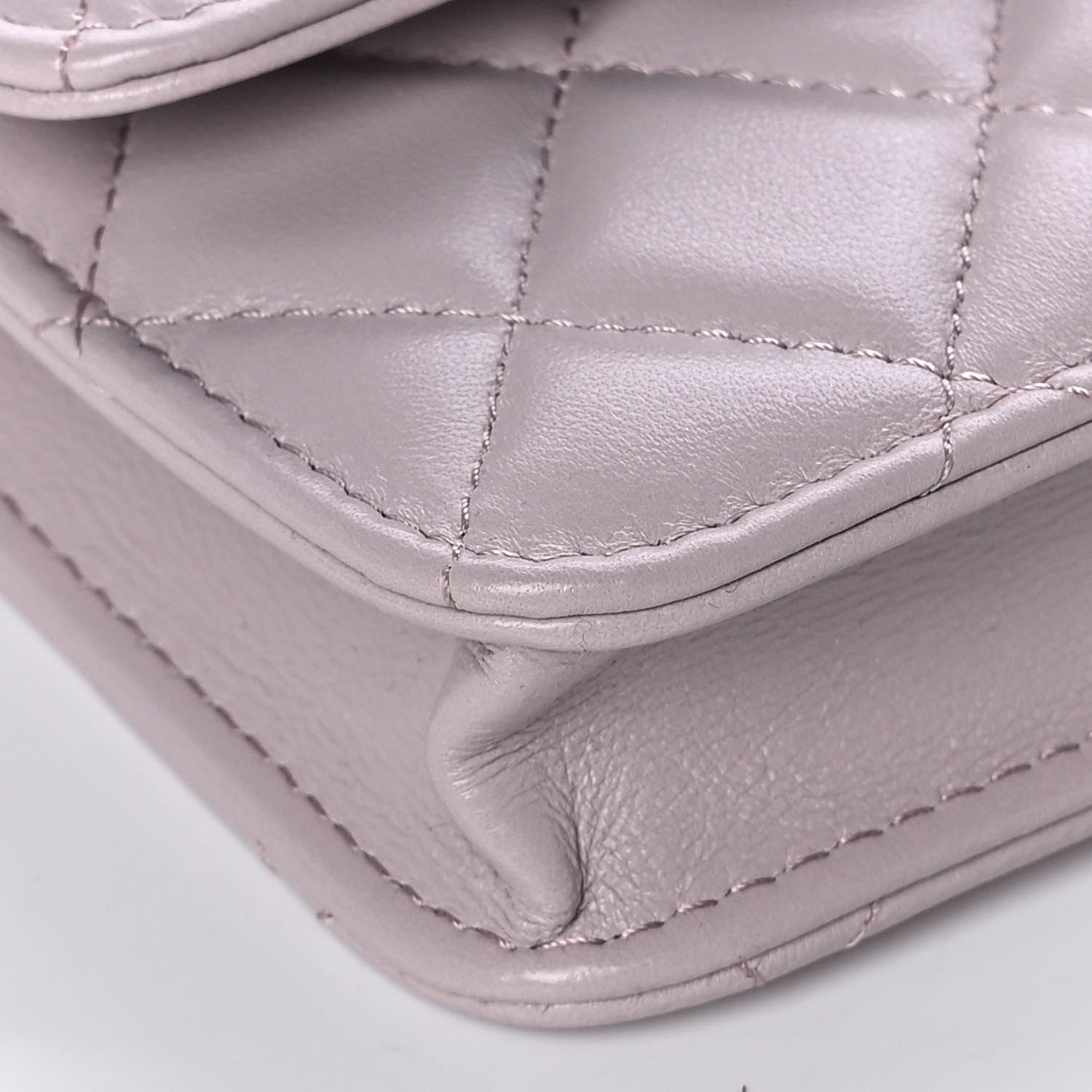 Chanel Lambskin Quilted Pearl Crush Clutch With Chain Light Purple 9 of 11
