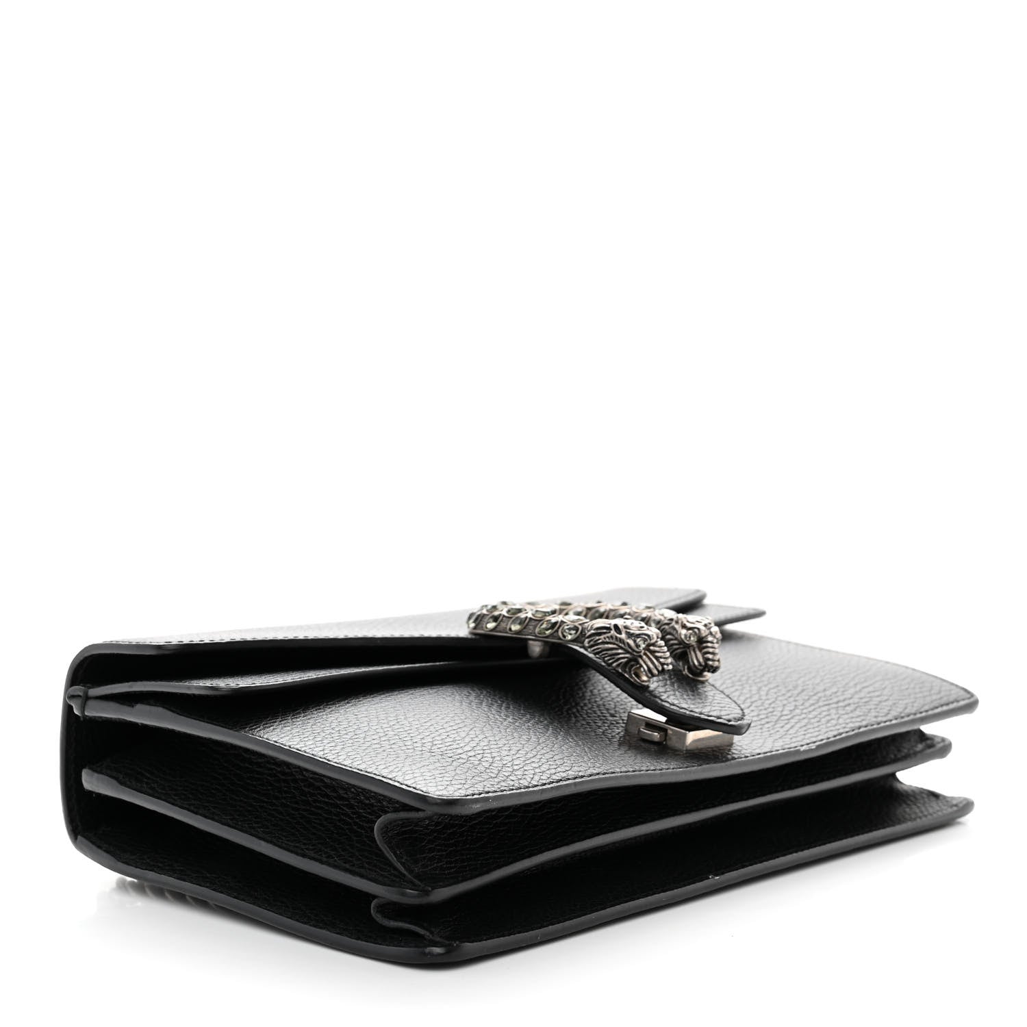Gucci Pebbled Calfskin Small Dionysus Shoulder Bag Black 4 of 16