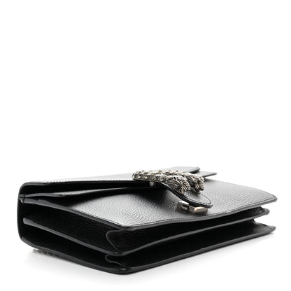 Gucci Pebbled Calfskin Small Dionysus Shoulder Bag Black 4 of 16