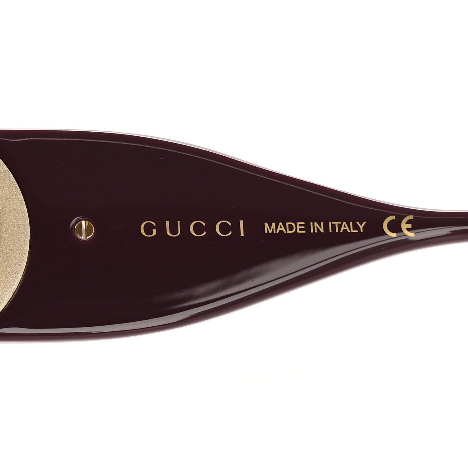 Gucci Acetate Rectangular Frame Chain Sunglasses GG1022S Burgundy 5 of 9