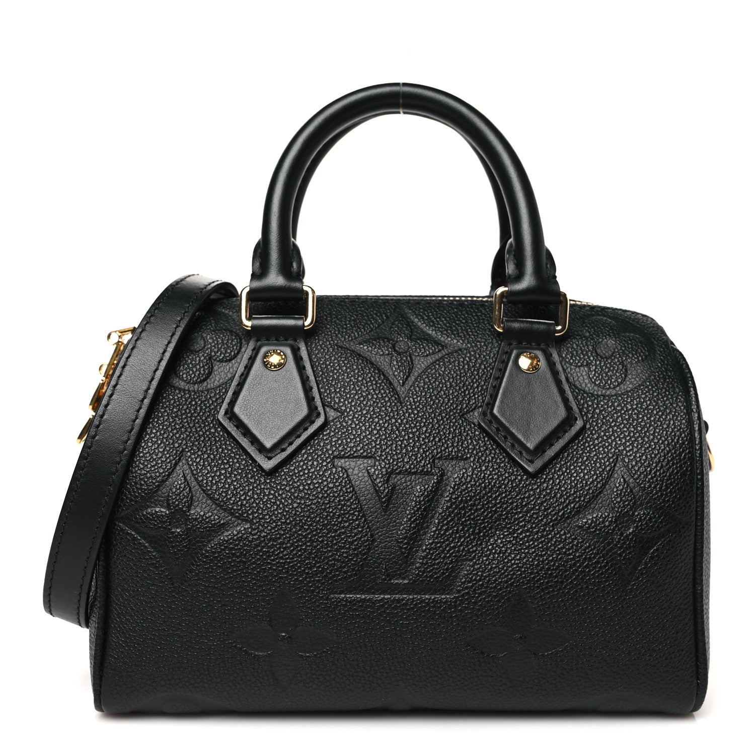 Louis Vuitton Empreinte Monogram Giant Speedy Bandouliere 20 Black 1 of 9